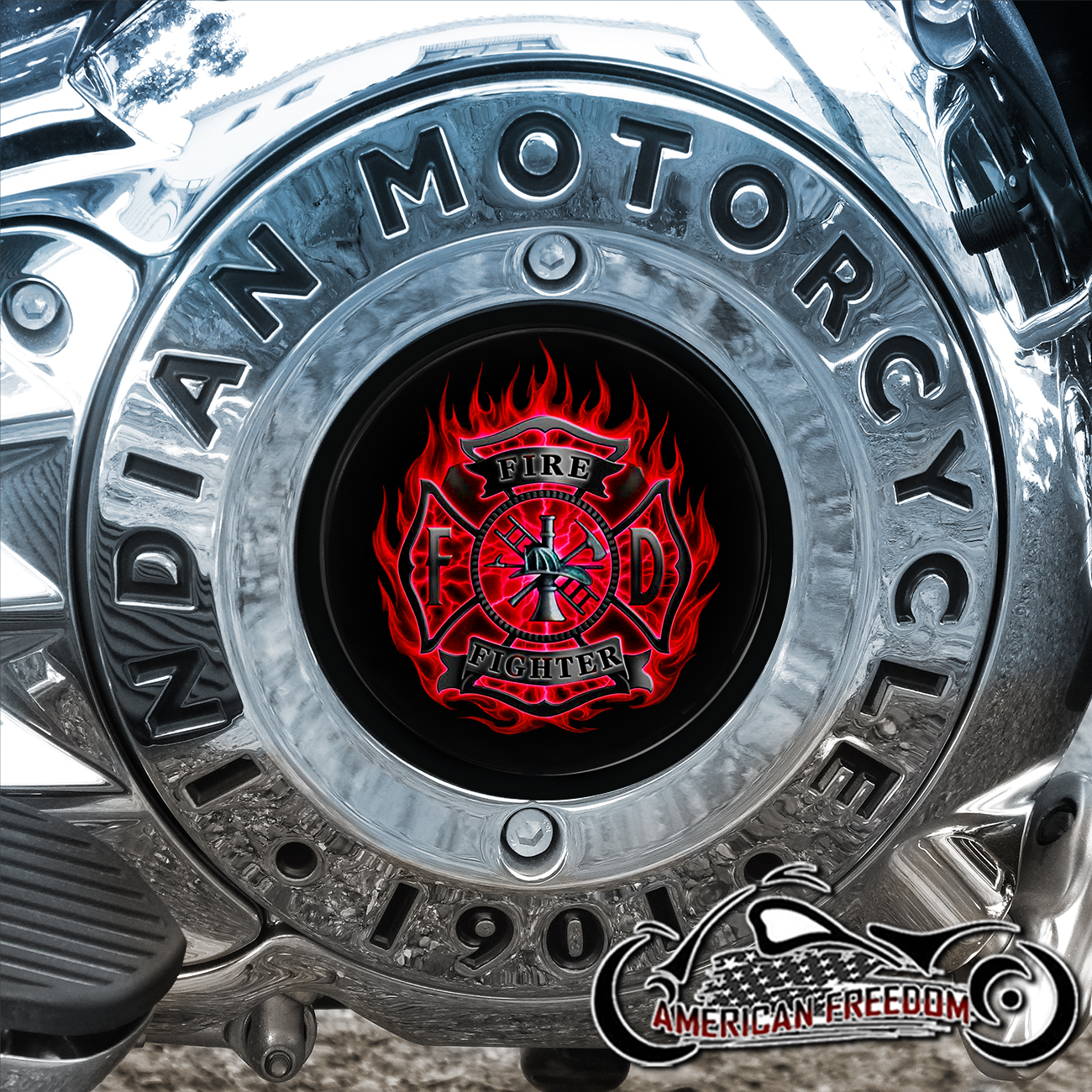 Indian Motorcycles Thunder Stroke Derby Insert - Red Flame